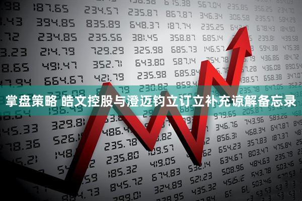 掌盘策略 皓文控股与澄迈钧立订立补充谅解备忘录