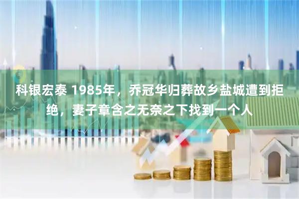 科银宏泰 1985年，乔冠华归葬故乡盐城遭到拒绝，妻子章含之无奈之下找到一个人