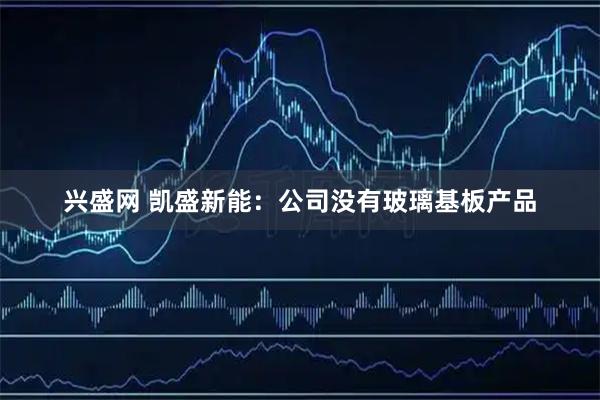 兴盛网 凯盛新能：公司没有玻璃基板产品
